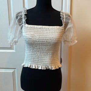 Gianni bon smocked top